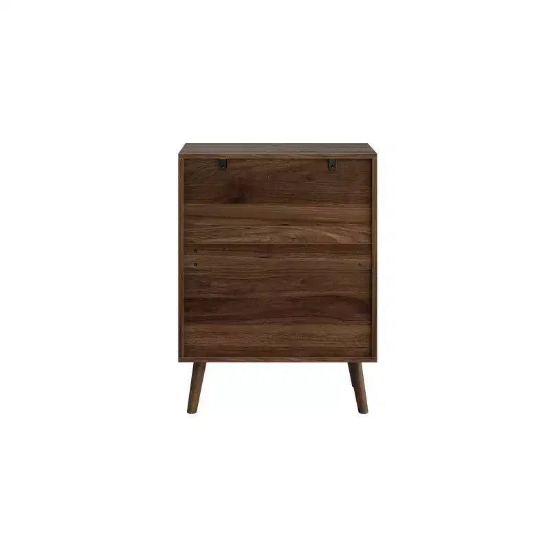 Commode moderne en bois de 24 po avec 3 tiroirs et poignées en métal