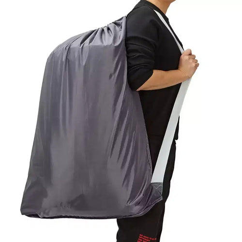 Lot de 2 grands sacs à linge en nylon XL avec sangle, organiseur de vêtements sales