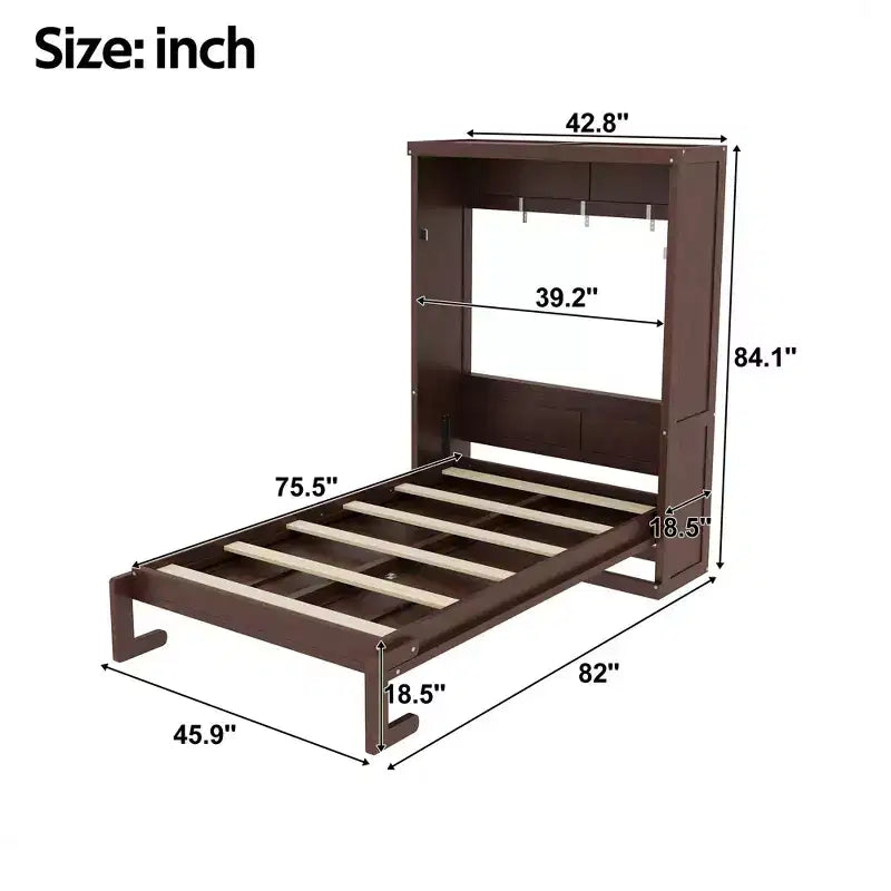 Lit escamotable moderne pour appartement, salon et chambre d'amis