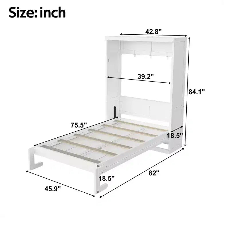 Lit escamotable moderne pour appartement, salon et chambre d'amis