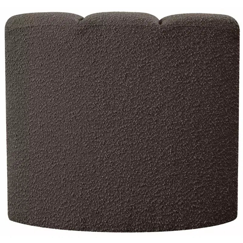 Chaise d'angle courbée en tissu bouclette Meridian Furniture Arc