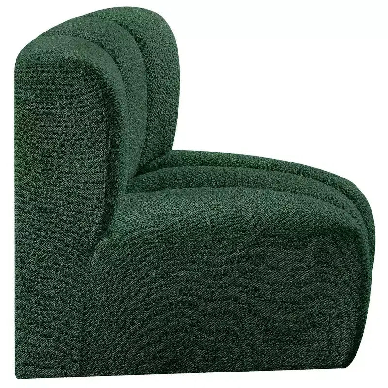 Chaise d'angle courbée en tissu bouclette Meridian Furniture Arc
