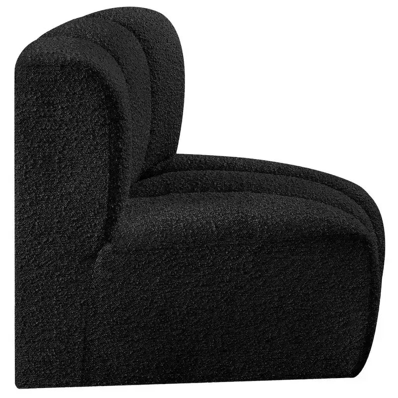 Chaise d'angle courbée en tissu bouclette Meridian Furniture Arc